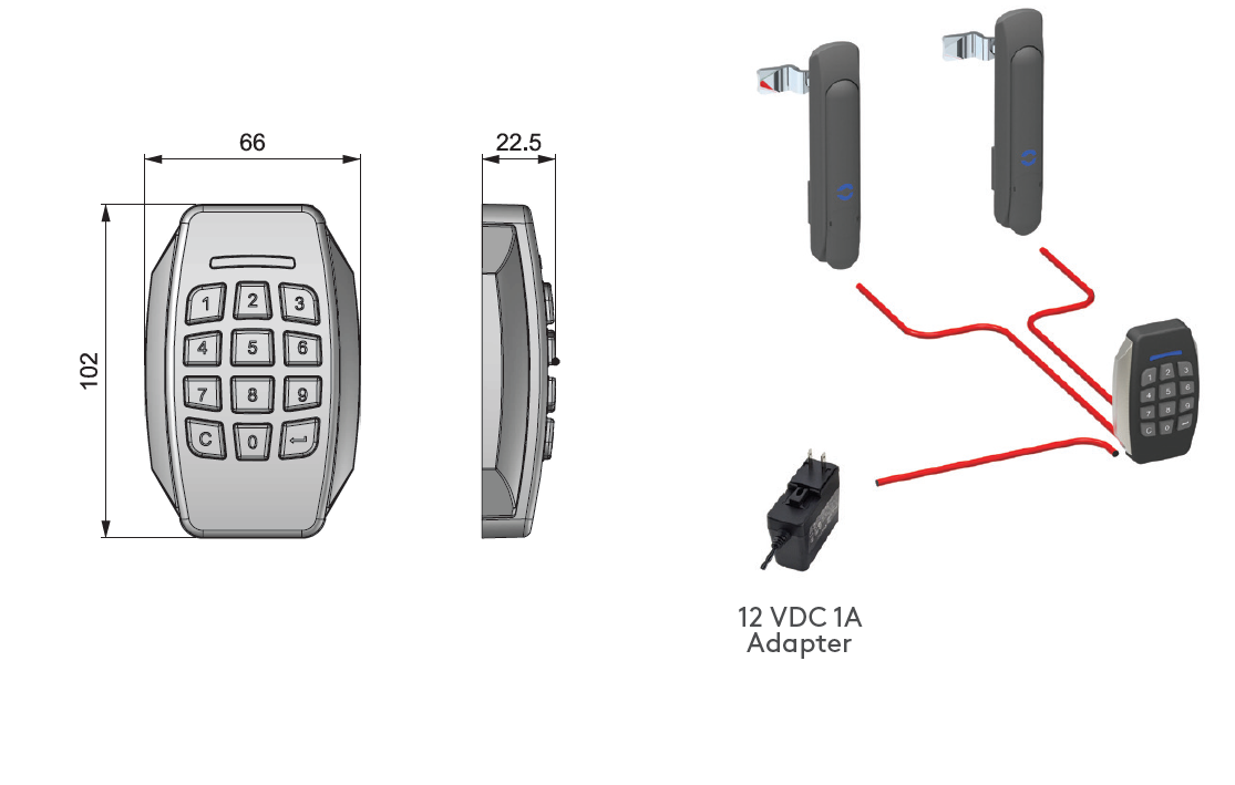 Essentra Mesan Electronic Locking System